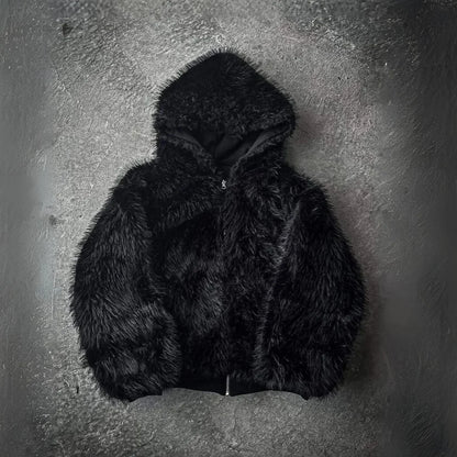 Reversible Fur Zip-Up