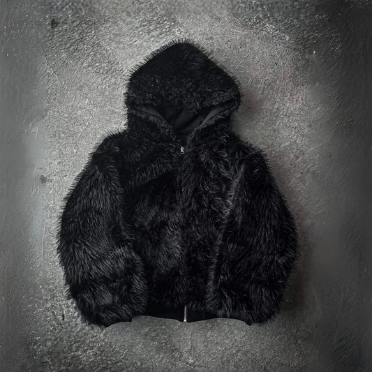 Reversible Fur Zip-Up