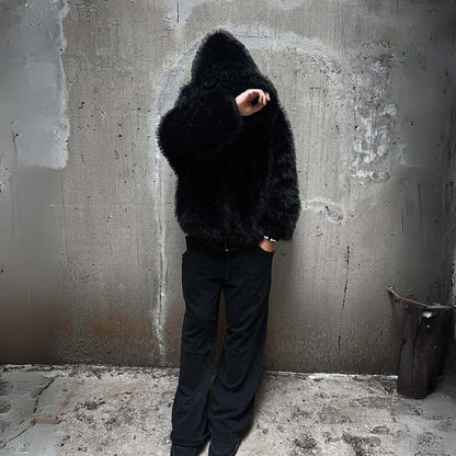 Reversible Fur Zip-Up