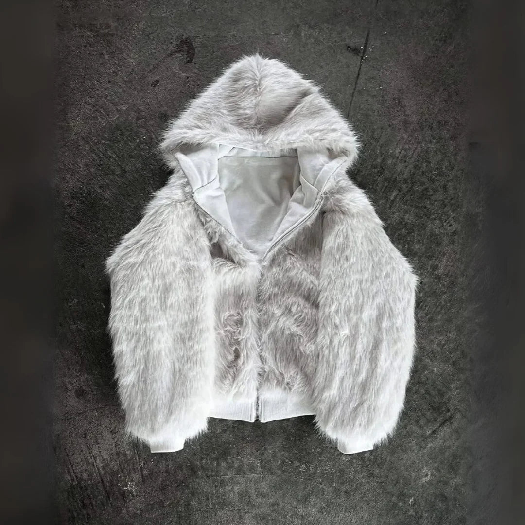 Reversible Fur Zip-Up