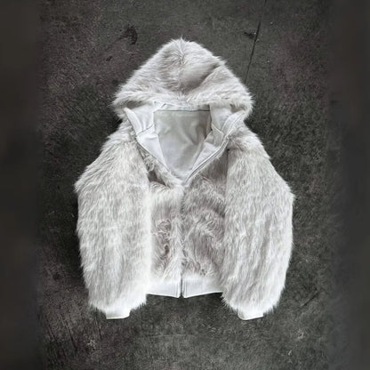 Reversible Fur Zip-Up