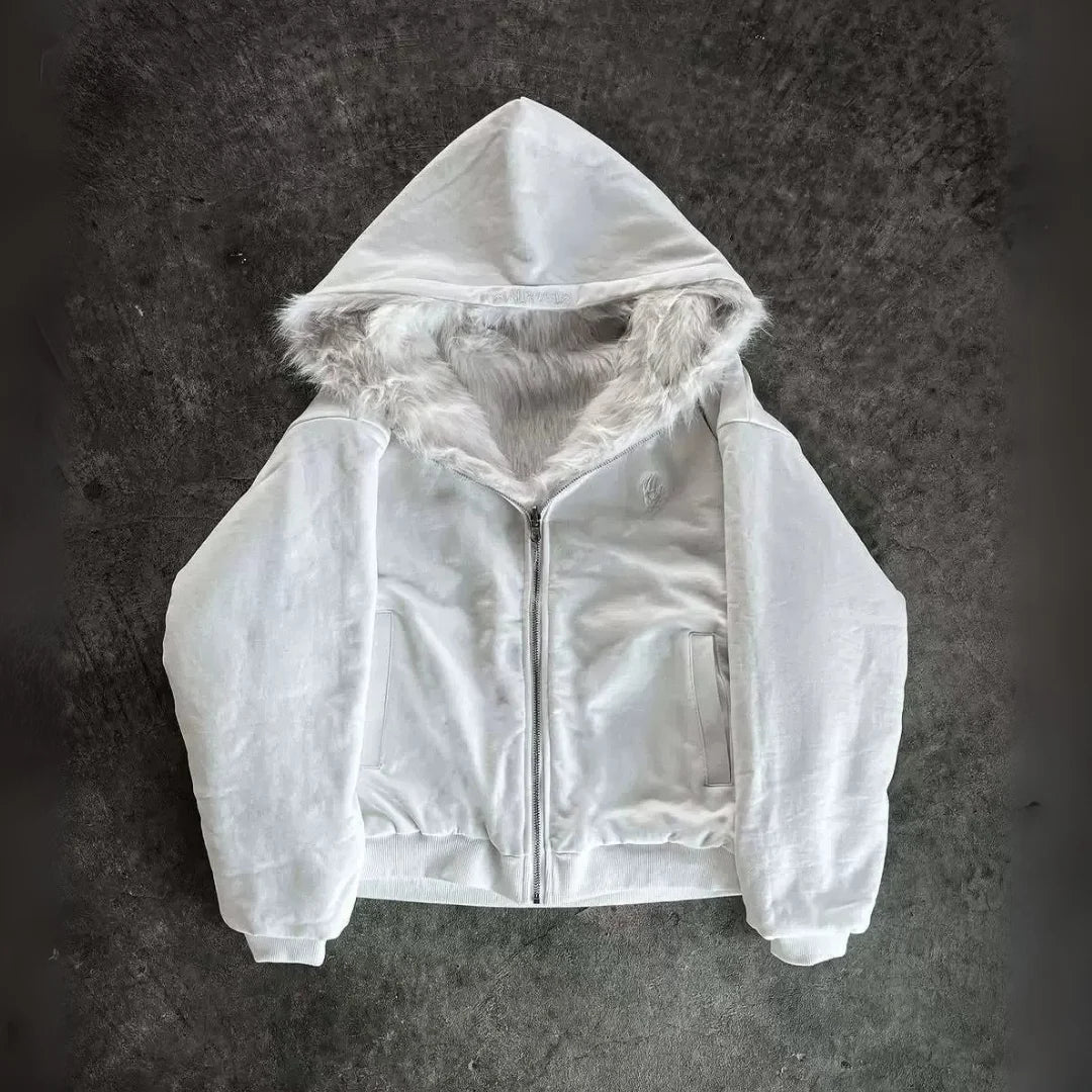 Reversible Fur Zip-Up