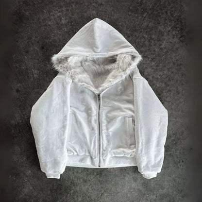 Reversible Fur Zip-Up