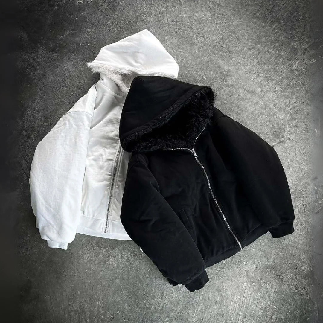 Reversible Fur Zip-Up