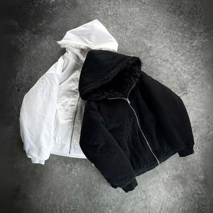 Reversible Fur Zip-Up
