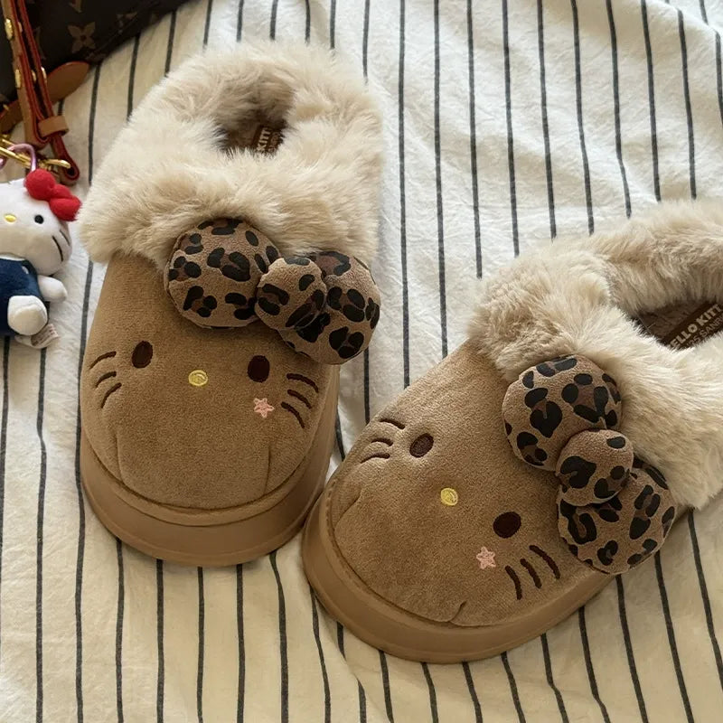 Furry Kitty Slippers