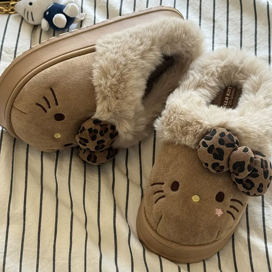 Furry Kitty Slippers