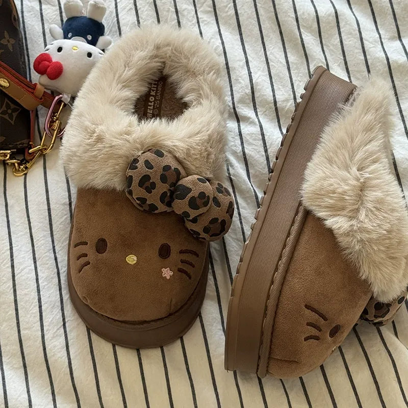 Furry Kitty Slippers